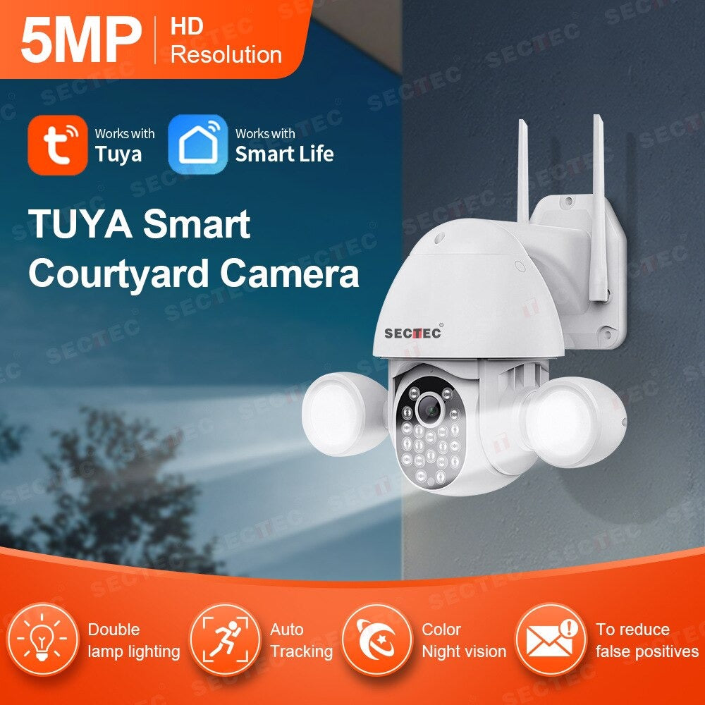 Smart WiFi Vanjska Kamera 5MP – Pametni Reflektor – TUYA Aplikacija